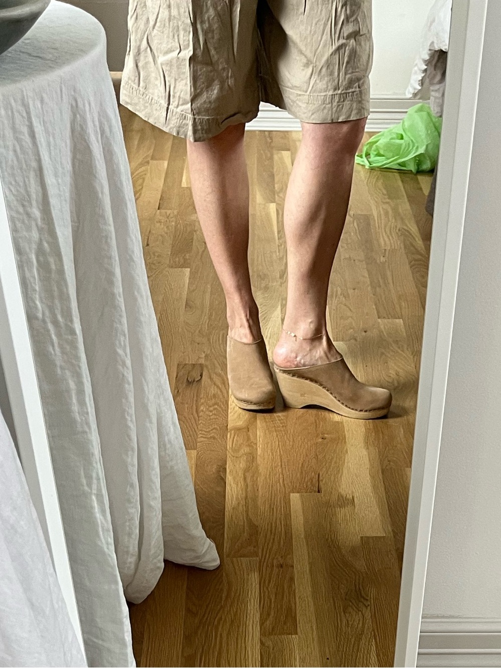 No. 6 Natural Suede Mule